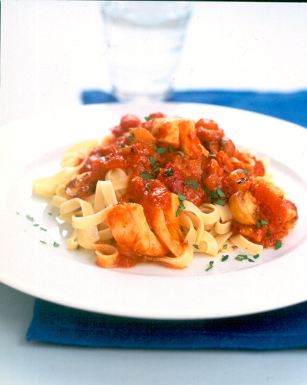 Quick and Easy Cod with Tagliatelle picture